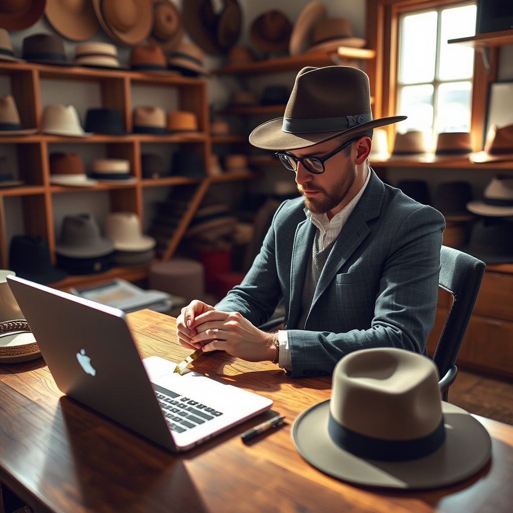 Crafting custom hats at Hatblock